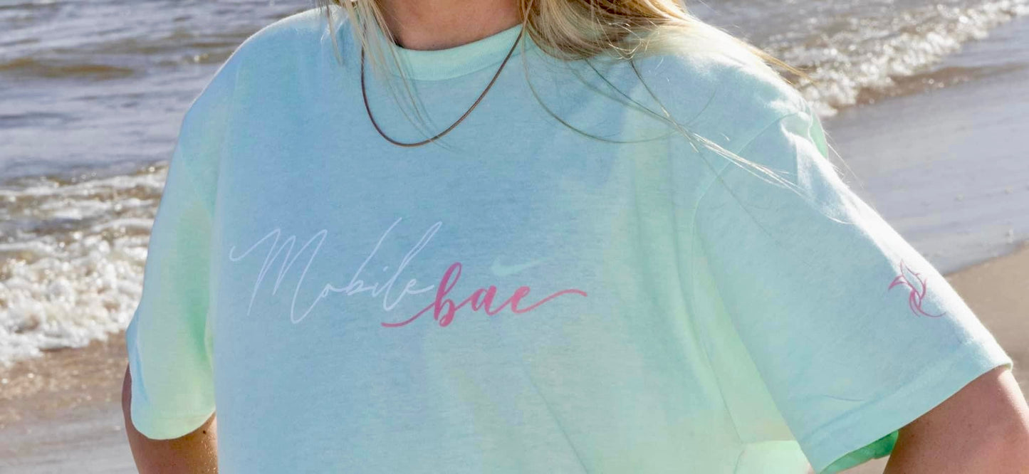 Classic Mobile bae T shirt (Seafoam)